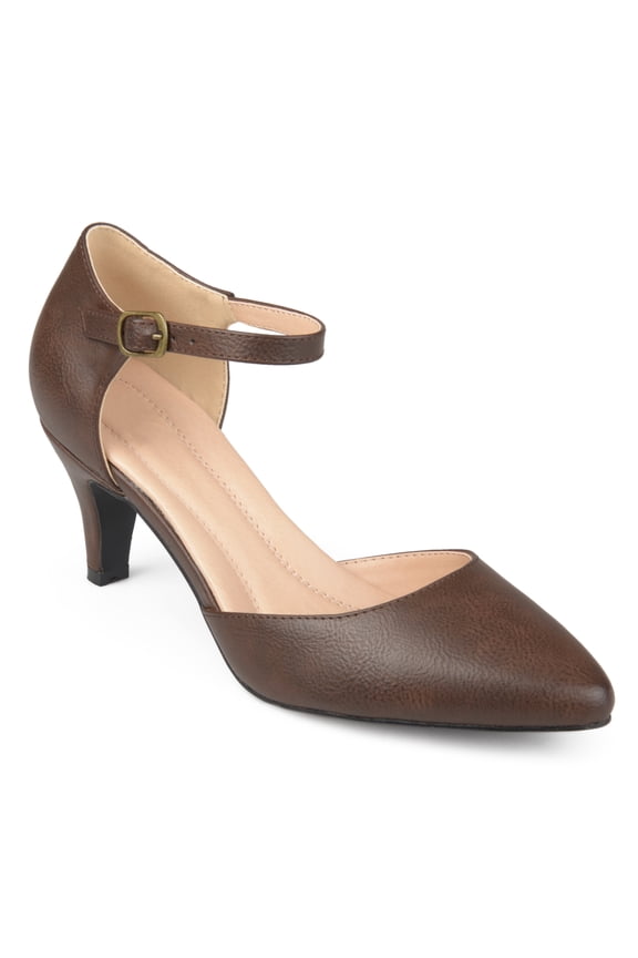 Womens Bettie Almond Toe Mid Heel Pumps, Widths Available