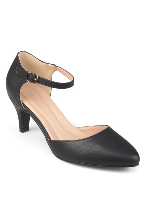 Womens Bettie Almond Toe Mid Heel Pumps, Widths Available