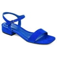 thumbnail image 1 of Journee Womens Beyla Open Square Toe Flat Sandals, 1 of 10