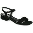thumbnail image 1 of Journee Womens Beyla Open Square Toe Flat Sandals, 1 of 10