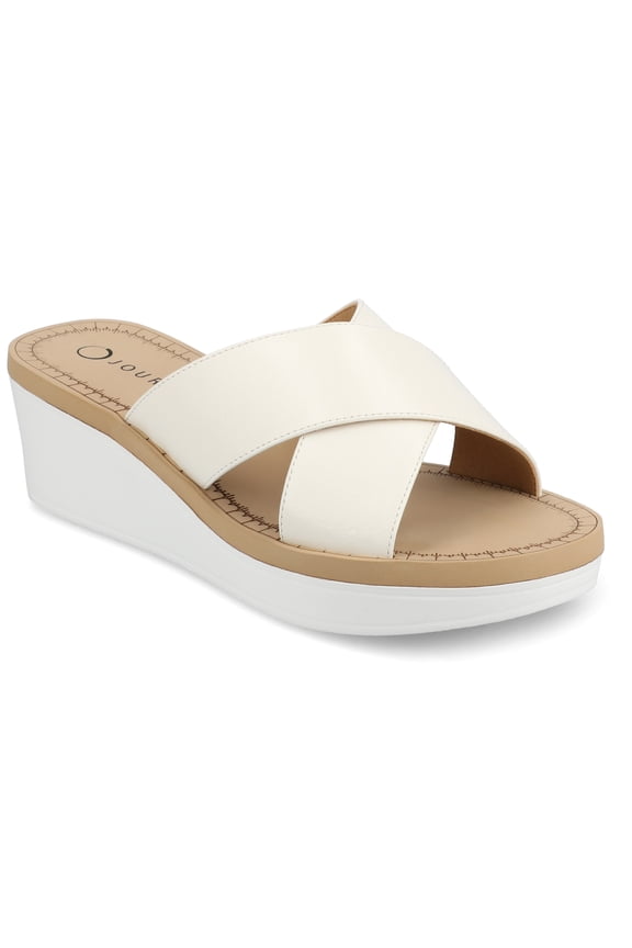 Womens Biara Slip On Platform Wedge Sandals