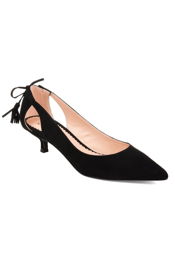 Womens Bindi Pointed Toe Kitten Heel Pumps