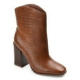 thumbnail image 1 of Journee Womens Brekinn Pull On Stacked Heel Booties, 1 of 9