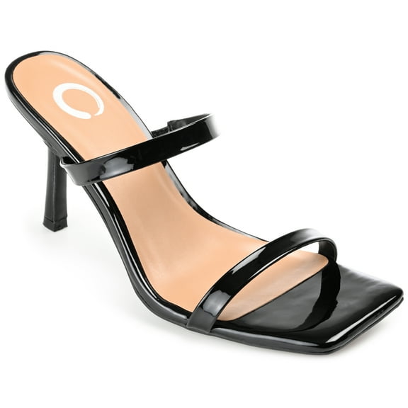 Journee Womens Brie Open Toe Mid Stiletto Dress Sandals
