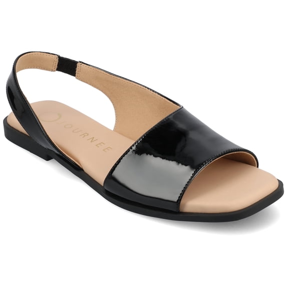 Journee Womens Brinsley Sling Back Flat Sandals