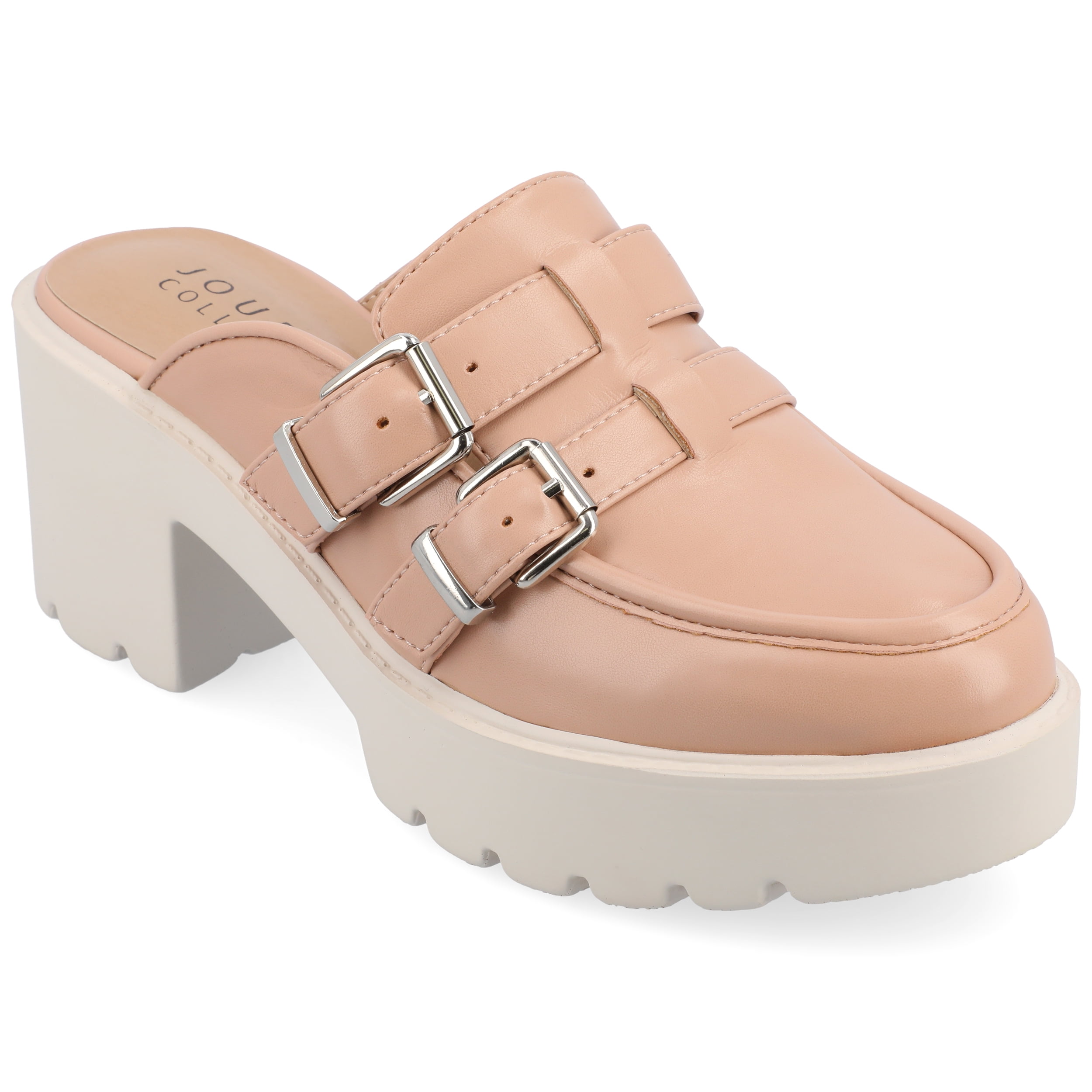 Journee Womens Brydie Light Weight Platform Slip On Loafer