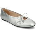 thumbnail image 1 of Journee Womens Callee Ballet Bow Slip On Dress Flats, Widths Available, 1 of 9