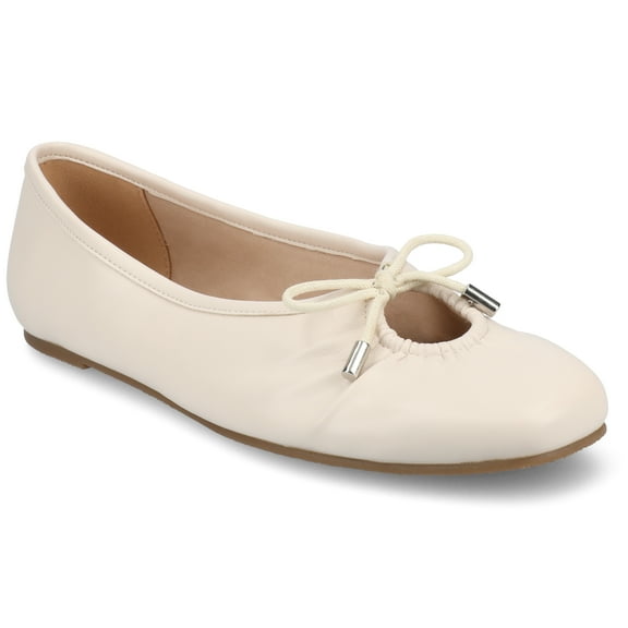 Journee Womens Callee Ballet Bow Slip On Dress Flats, Widths Available