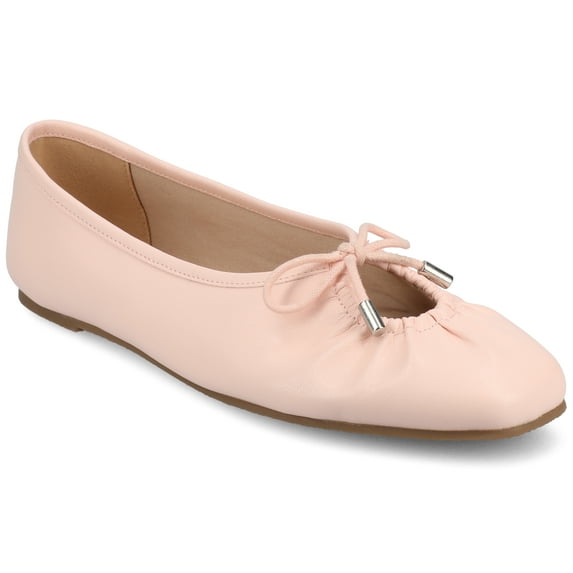 Journee Womens Callee Ballet Bow Slip On Dress Flats, Widths Available