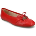 thumbnail image 1 of Journee Womens Callee Ballet Bow Slip On Dress Flats, Widths Available, 1 of 9