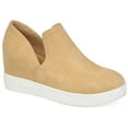 thumbnail image 1 of Journee Womens Cardi Round Toe Slip On Wedge Sneakers, Widths Available, 1 of 10