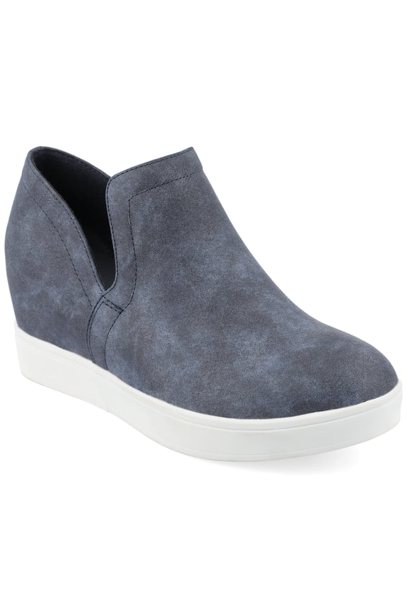 Womens Cardi Round Toe Slip On Wedge Sneakers, Widths Available
