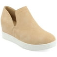 thumbnail image 1 of Journee Womens Cardi Round Toe Slip On Wedge Sneakers, Widths Available, 1 of 10