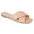 thumbnail image 1 of Journee Womens Carlotta Slide Flat Sandals, 1 of 10