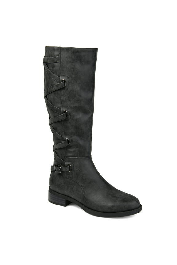 Womens Carly Stacked Heel Riding Boots