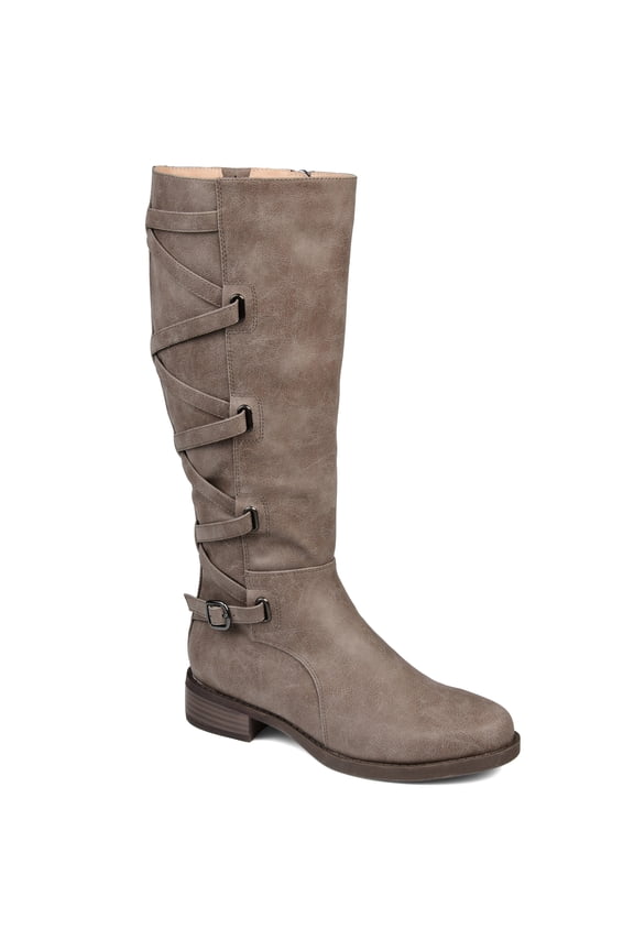 Womens Carly Stacked Heel Riding Boots
