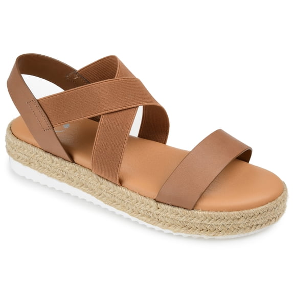 Journee Womens Caroline Strappy Espadrille Sandals