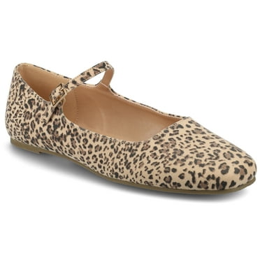 Journee Womens Carrie Buckle Square Toe Mary Jane Dress Flats, Widths Available
