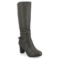 thumbnail image 1 of Journee Womens Carver Stacked Heel Knee High Boots, 1 of 10