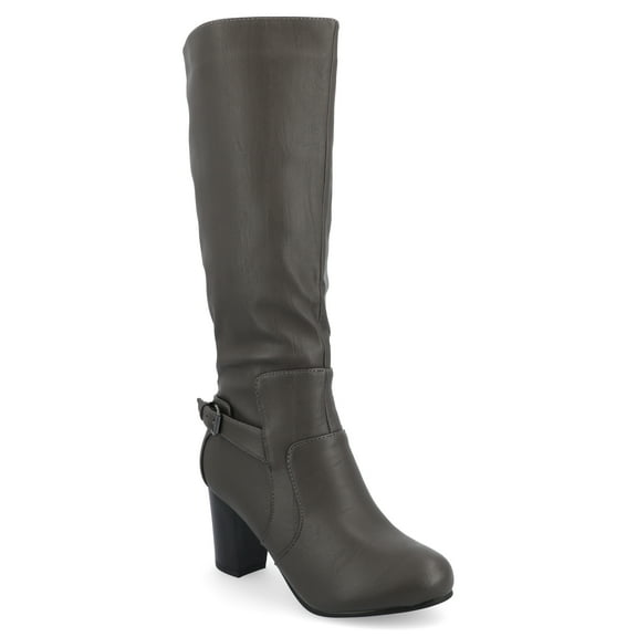 Journee Womens Carver Stacked Heel Knee High Boots