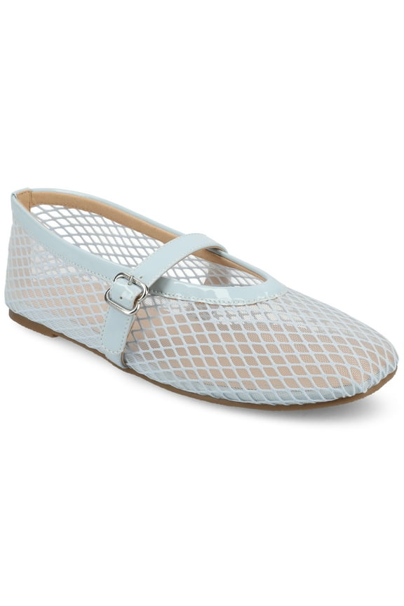 Womens Casha Mesh Slip On Square Toe Dress Flats
