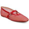 thumbnail image 1 of Journee Womens Casha Mesh Slip On Square Toe Dress Flats, 1 of 9