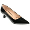 thumbnail image 1 of Journee Womens Celica Slip On Kitten Heel Pointed Toe Pumps, Widths Available, 1 of 10