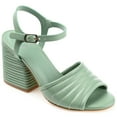 thumbnail image 1 of Journee Womens Charmaine Layered Block Heel Sandals, 1 of 9