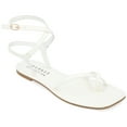 thumbnail image 1 of Journee Womens Charra Buckle Flat Sandals, 1 of 10