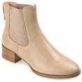 thumbnail image 1 of Journee Womens Chayse Pull On Stacked Heel Booties, 1 of 9