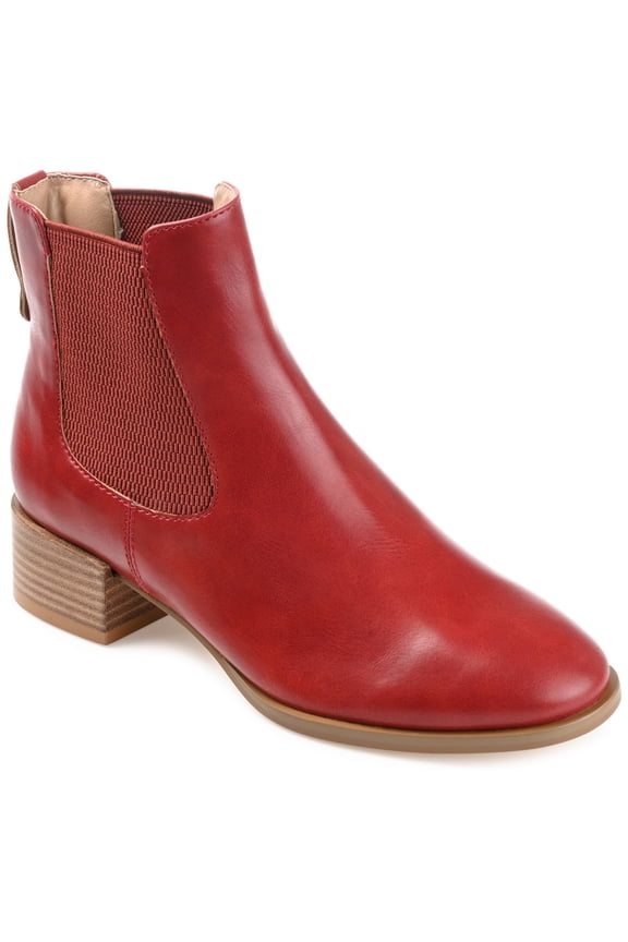 Womens Chayse Pull On Stacked Heel Booties