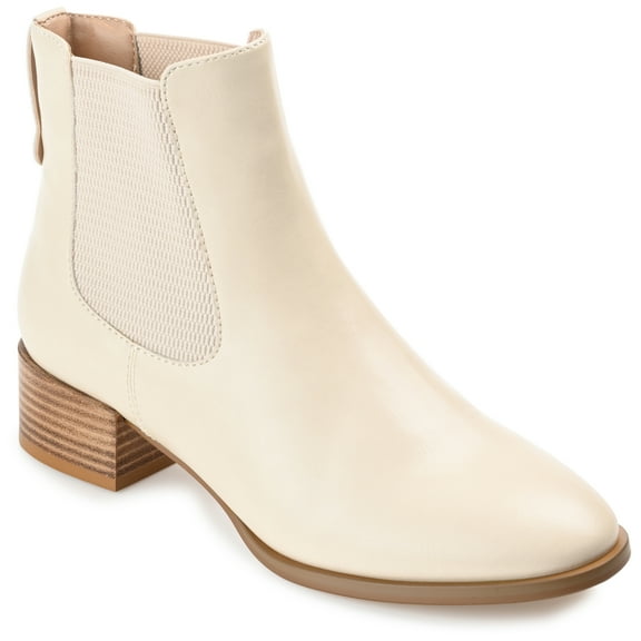 Journee Womens Chayse Pull On Stacked Heel Booties