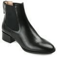 thumbnail image 1 of Journee Womens Chayse Pull On Stacked Heel Booties, 1 of 9