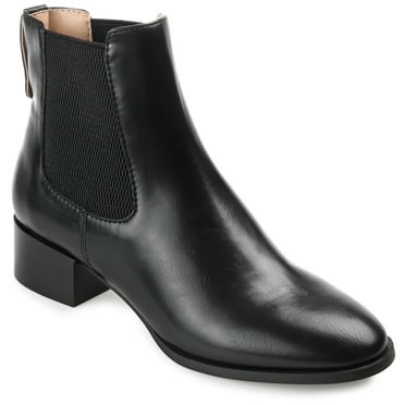 Journee Womens Chayse Pull On Stacked Heel Booties