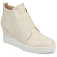 thumbnail image 1 of Journee Womens Clara Round Toe Inside Zip Wedge Sneakers, Widths Available, 1 of 9