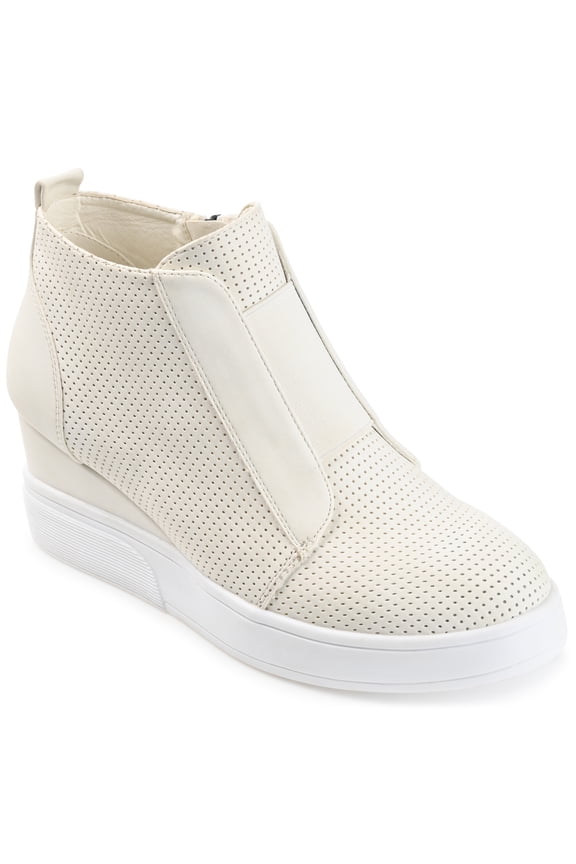 Womens Clara Round Toe Inside Zip Wedge Sneakers, Widths Available