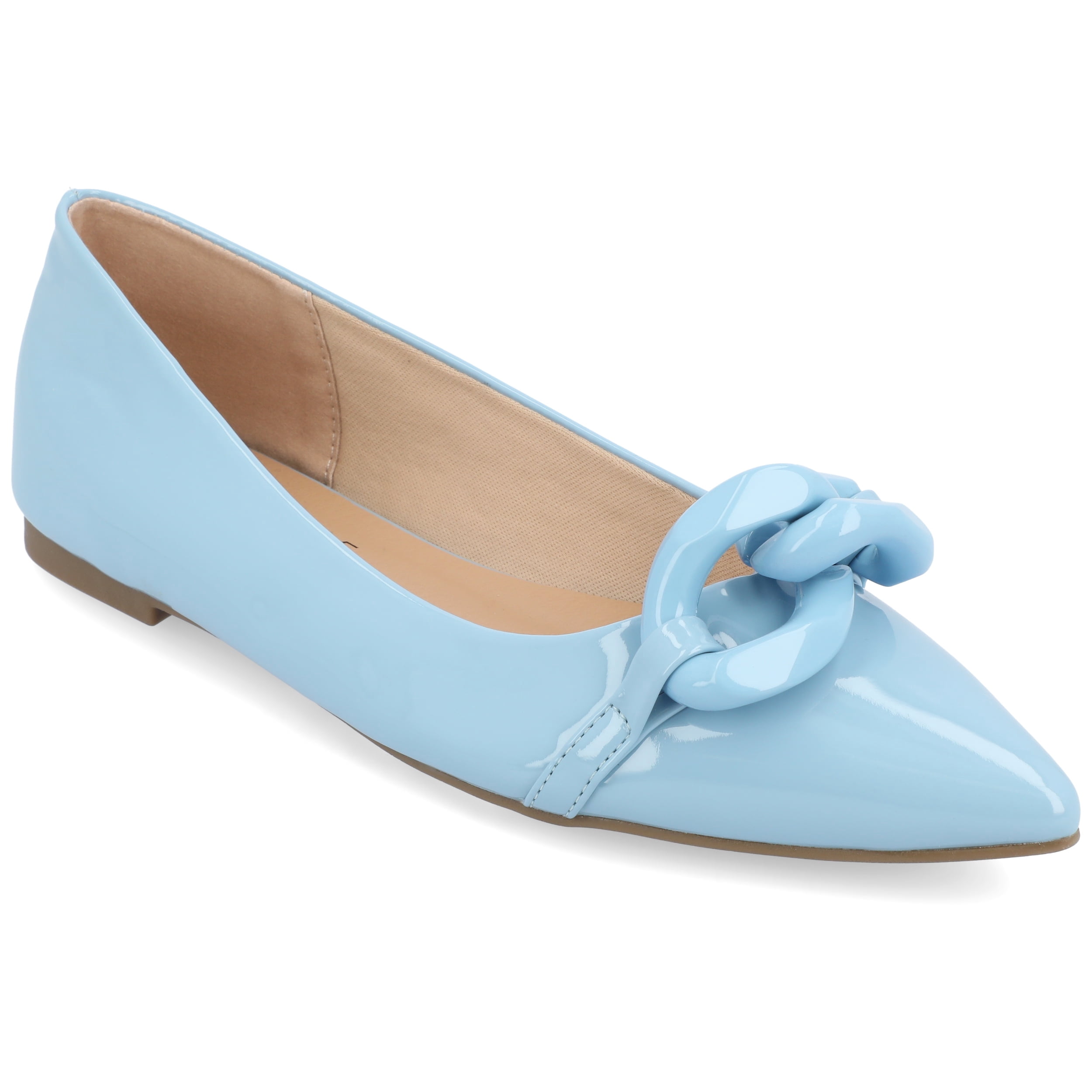 Journee Womens Clareene Slip On Pointed Toe Ballet Dress Flats
