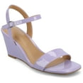 thumbnail image 1 of Journee Womens Clayr Ankle Strap Wedge Sandals, 1 of 10