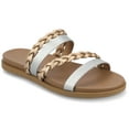 thumbnail image 1 of Journee Womens Colette Slide Flat Sandals, Widths Available, 1 of 10