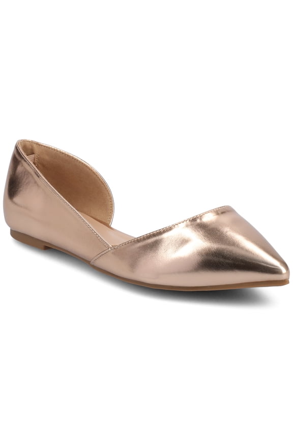 Womens Cortni Slip On Pointed Toe D'Orsay Flats, Widths Available