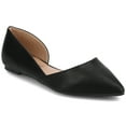 thumbnail image 1 of Journee Womens Cortni Slip On Pointed Toe D'Orsay Flats, Widths Available, 1 of 10