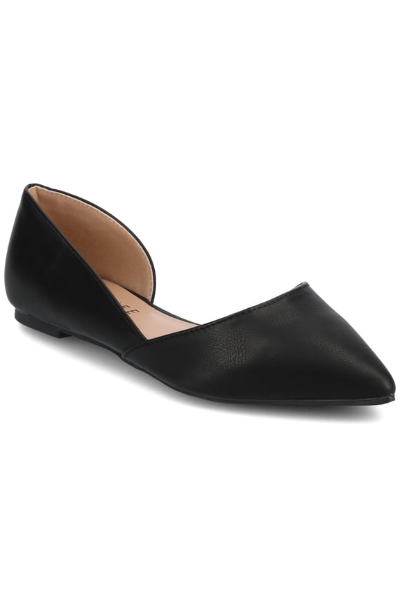 Womens Cortni Slip On Pointed Toe D'Orsay Flats, Widths Available