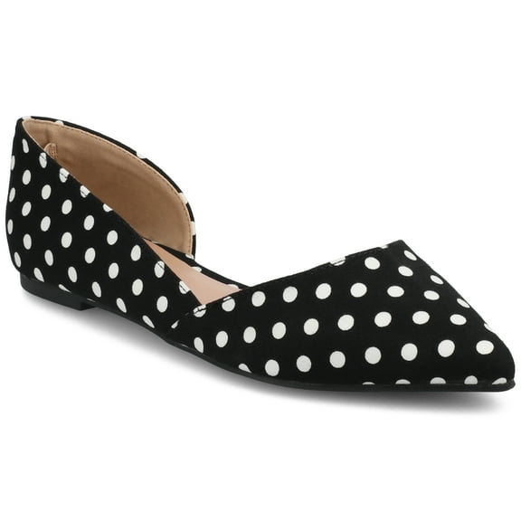 Journee Womens Cortni Slip On Pointed Toe D'Orsay Flats, Widths Available