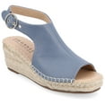 thumbnail image 1 of Journee Womens Crew Wedge Heel Espadrille Sandals, Widths Available, 1 of 10