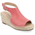 thumbnail image 1 of Journee Womens Crew Wedge Heel Espadrille Sandals, Widths Available, 1 of 10