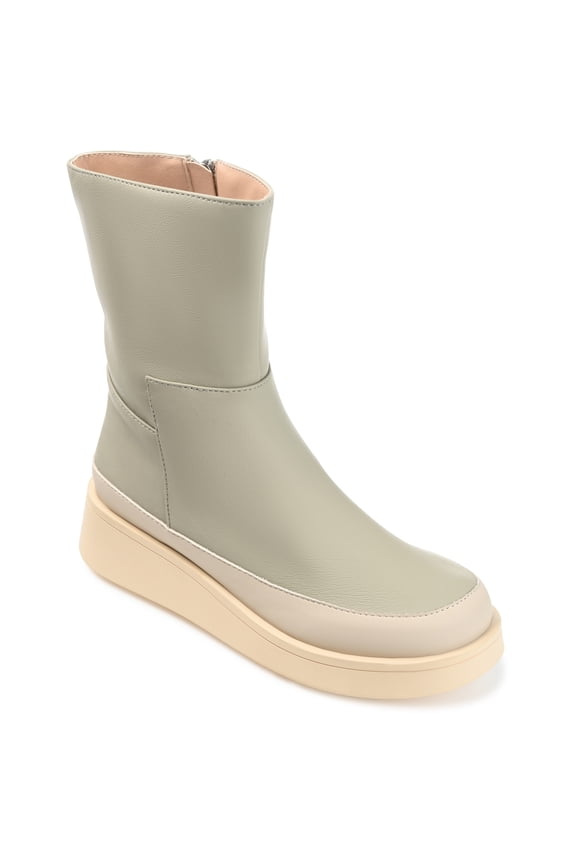Womens Cristen Inside Zip Platform Booties