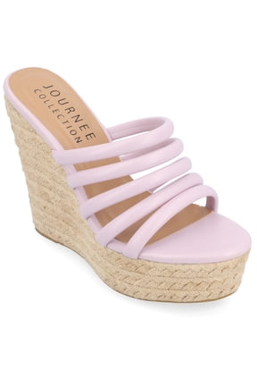 Womens Cynthie Slip On Espadrille Wedge Sandals