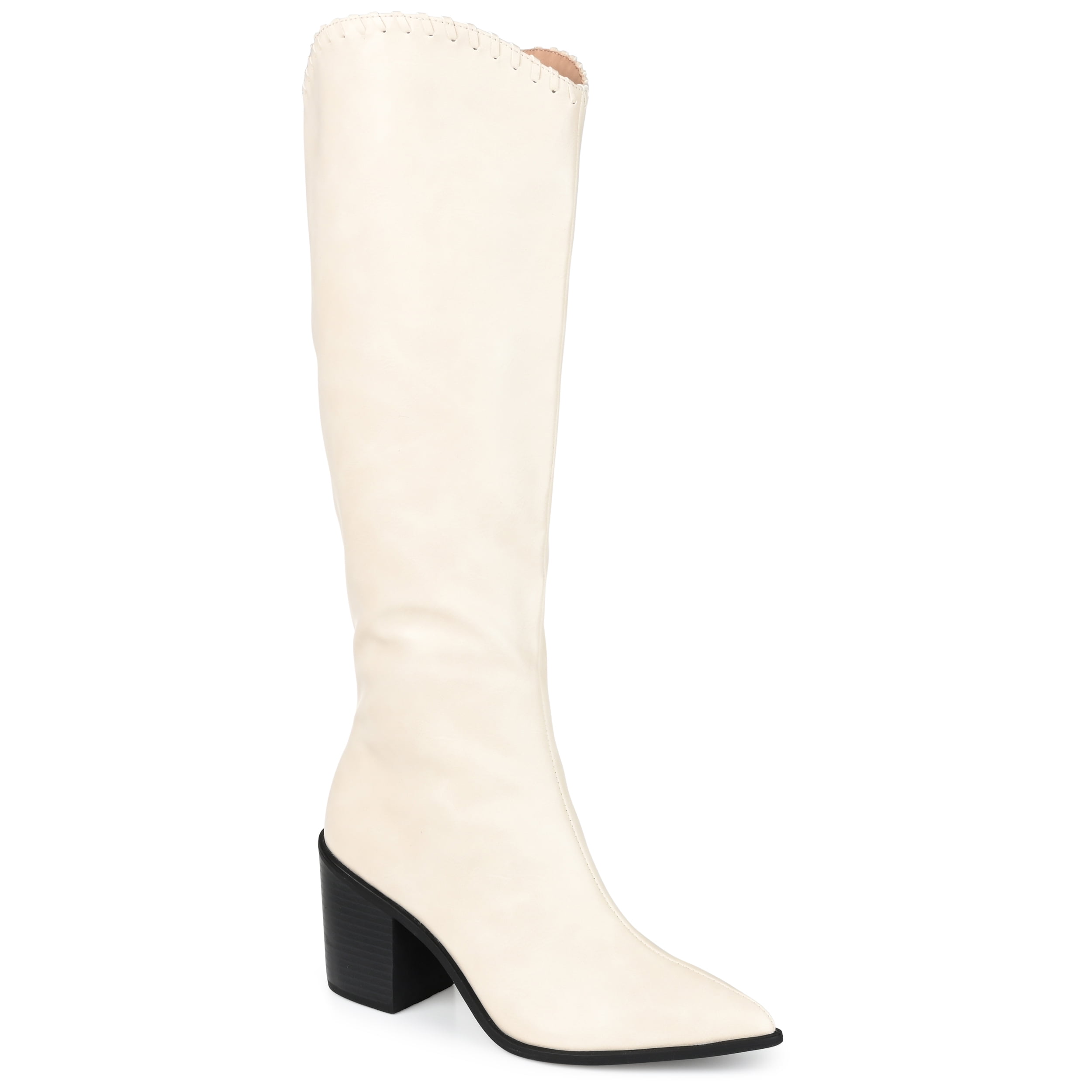 Journee Womens Daria Stacked Heel Knee High Boots