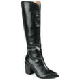 thumbnail image 1 of Journee Womens Daria Stacked Heel Knee High Boots, 1 of 10