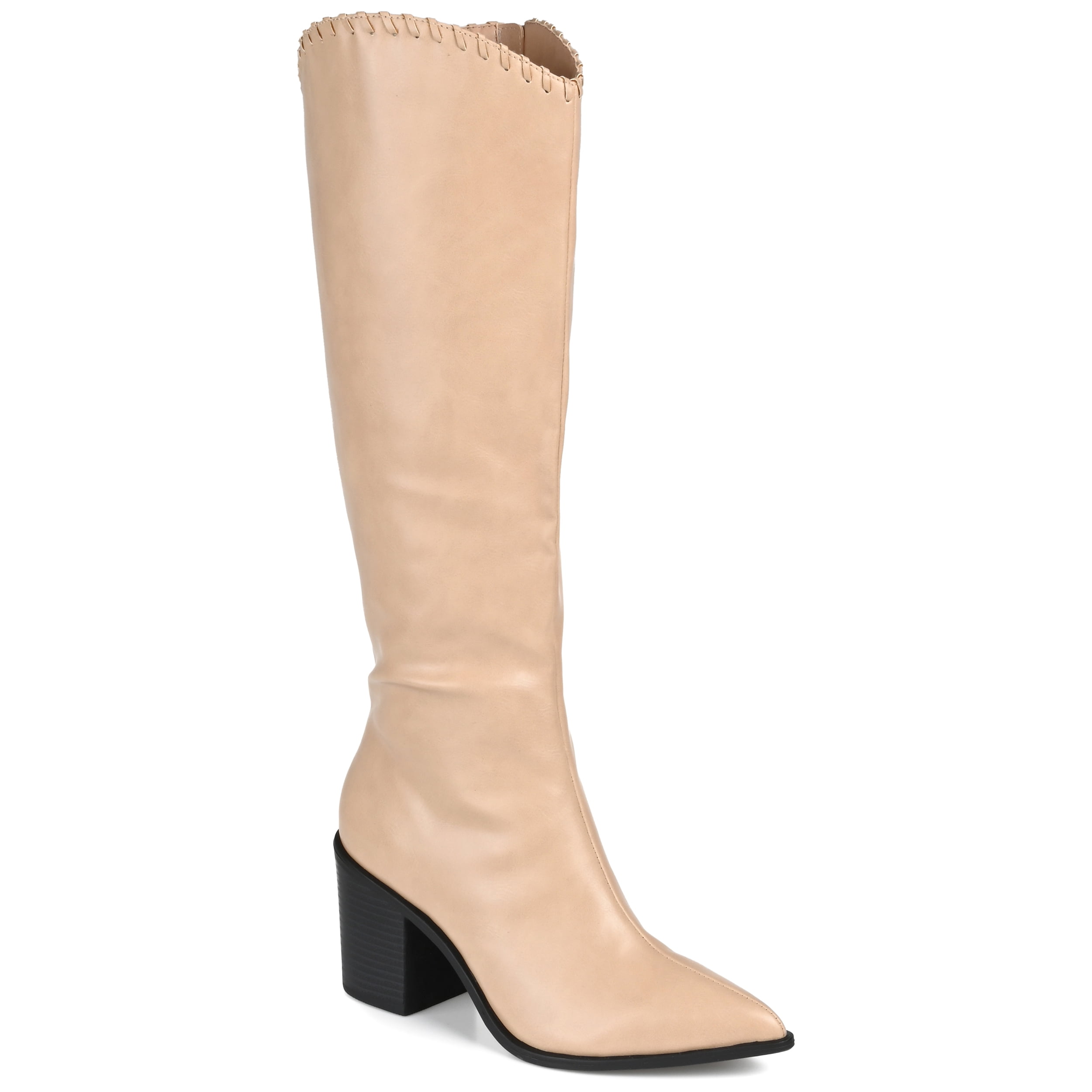 Journee Womens Daria Stacked Heel Knee High Boots